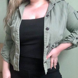 American Eagle Camo Cardigan